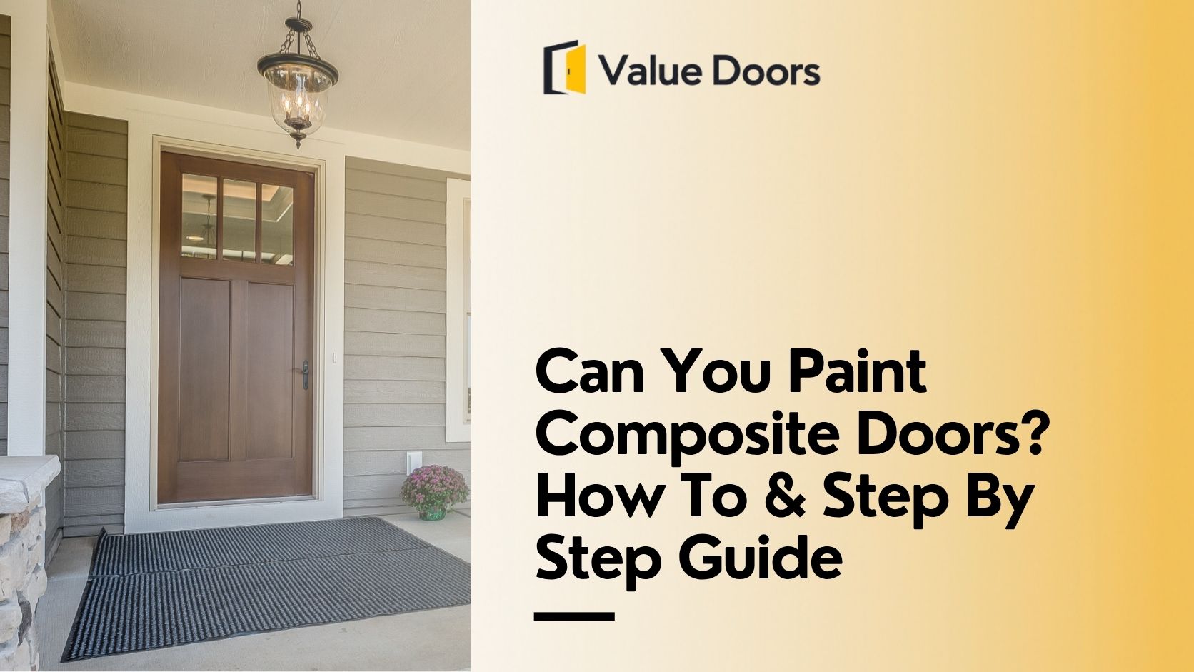 Can You Paint Composite Doors? How To & Step By Step Guide