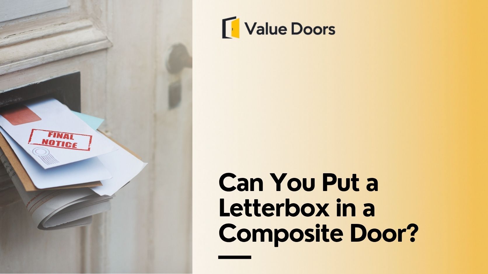 Can You Put a Letterbox in a Composite Door?