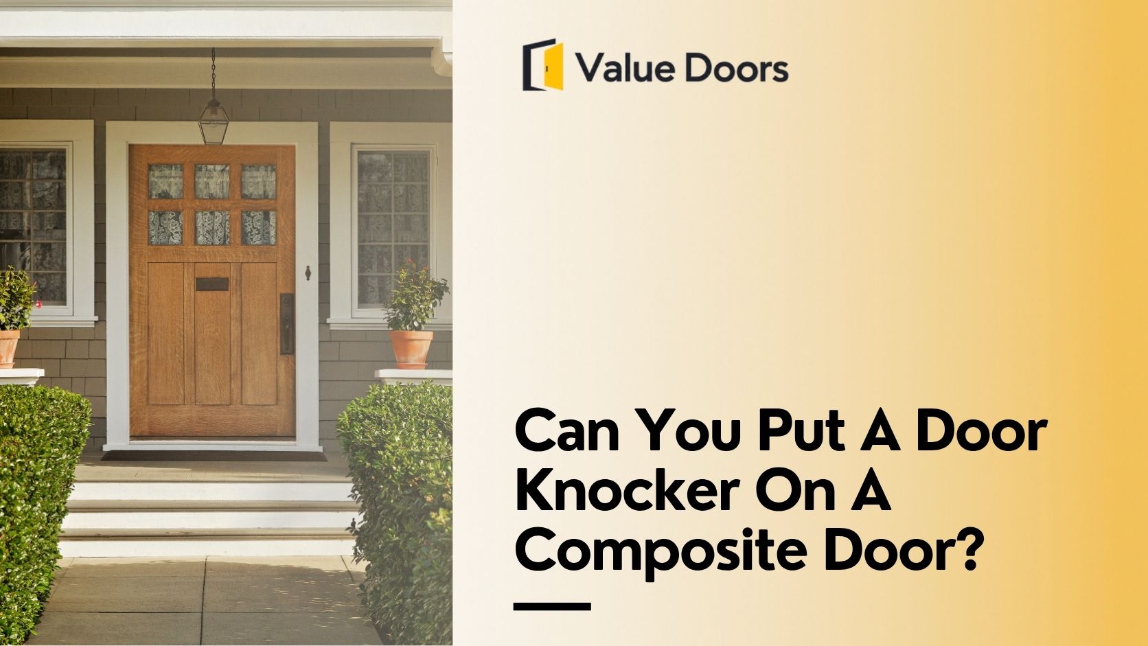 Can You Put A Door Knocker On A Composite Door?