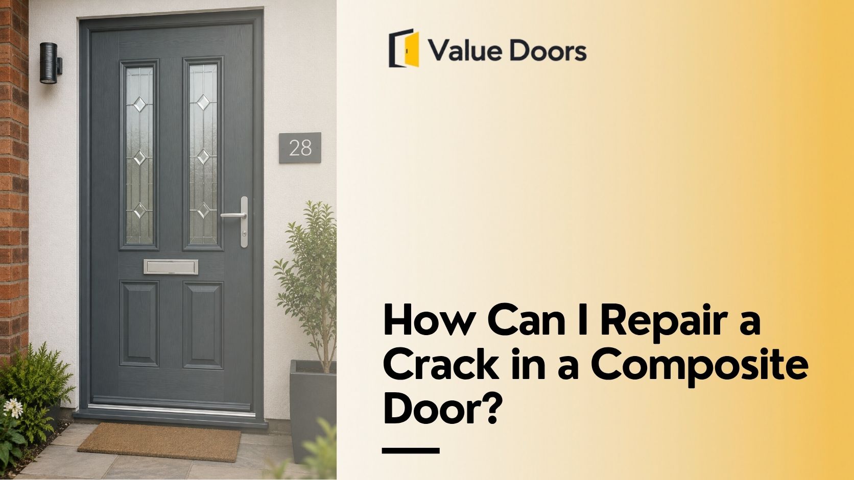 How Can I Repair a Crack in a Composite Door?
