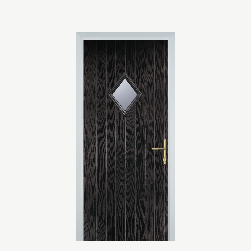 Front Composite Door With Diamond Window
