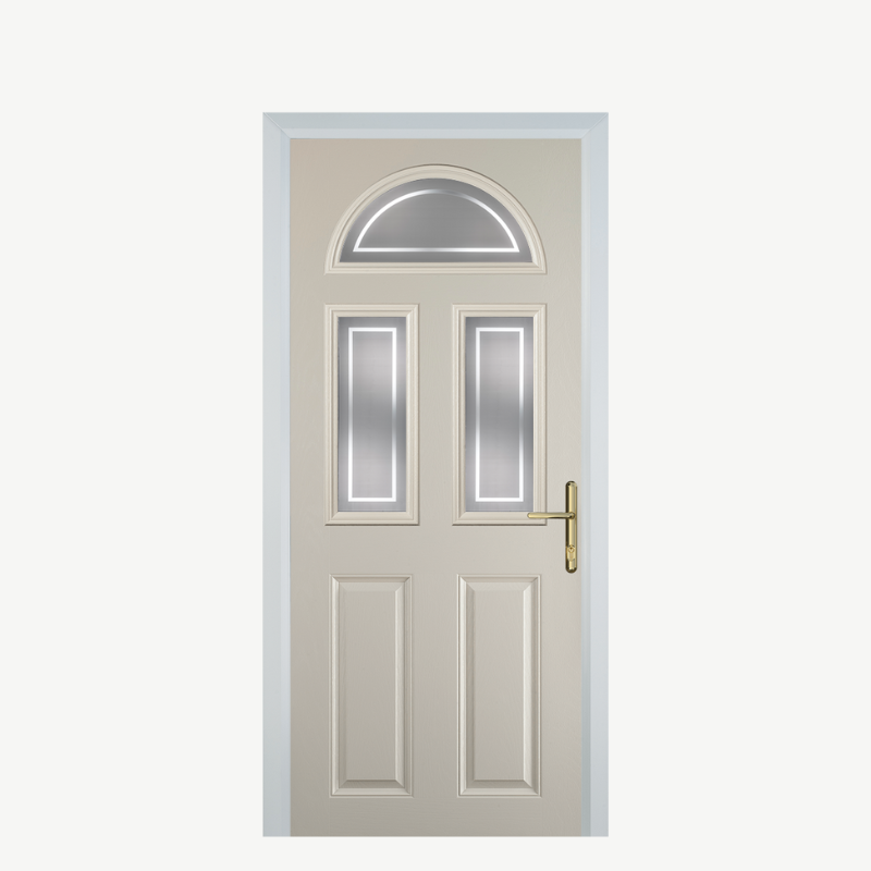 Door G 2 Panel 1 Arch Cream Enfield image 0