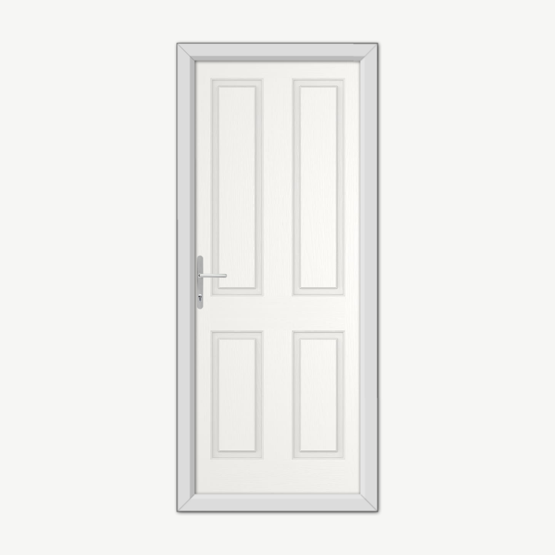 Whitmore Solid White Composite Door image 0
