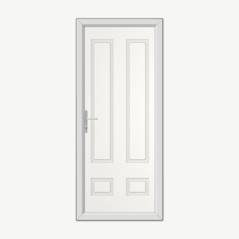 Aston Solid White Composite Door image 0