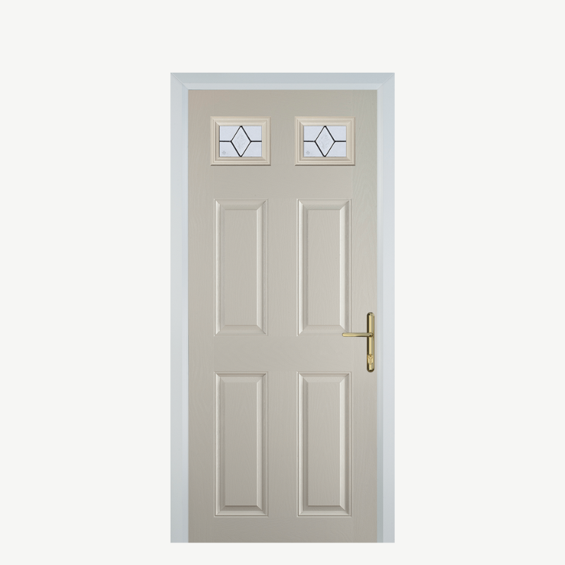 DoorI 4 Panel 2 Square Cream Classic image 0