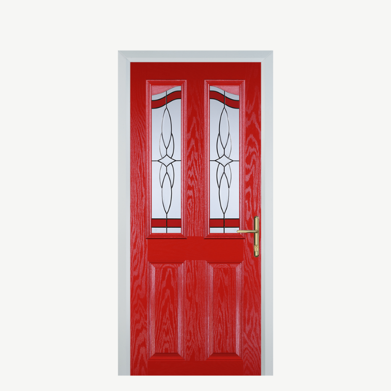 Door B 2 Panel 2 Angle Poppy Red (High Gloss) Crystal Harmony Red image 0