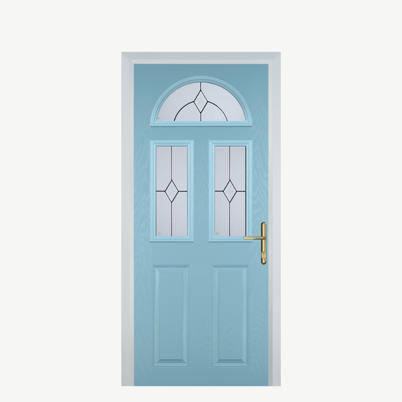 Door G 2 Panel 1 Arch Duck Egg Blue Classic image 0