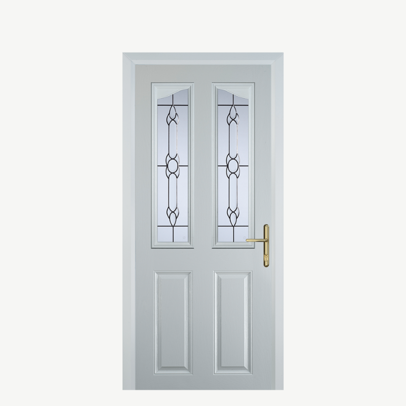 Door B 2 Panel 2 Angle White Crystal Bohemia image 0