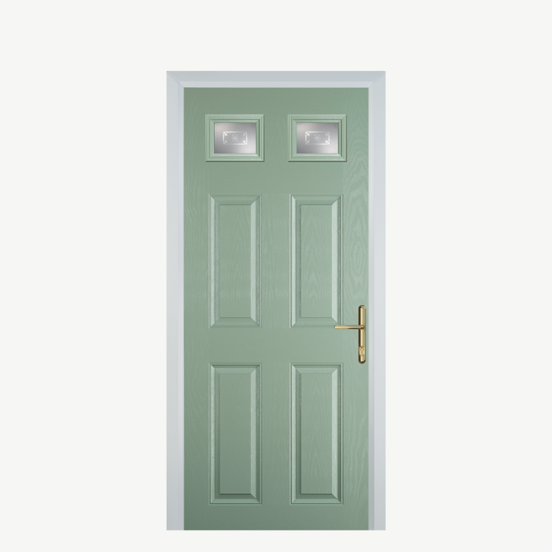 DoorI 4 Panel 2 Square Chartwell Green Straxton image 0