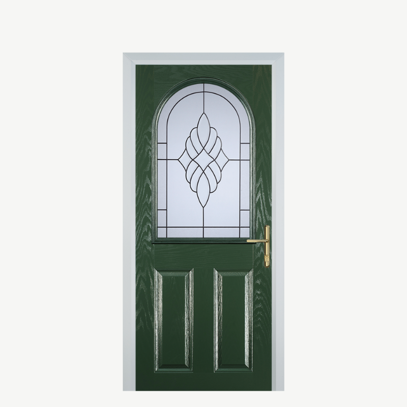 Door E 2 Panel 1 Arch Green Crystal Eternity image 0