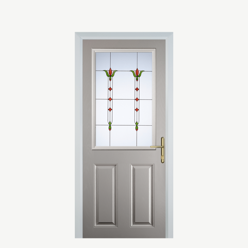 Door F 2 Panel 1 Square Agate Grey Fleur image 0