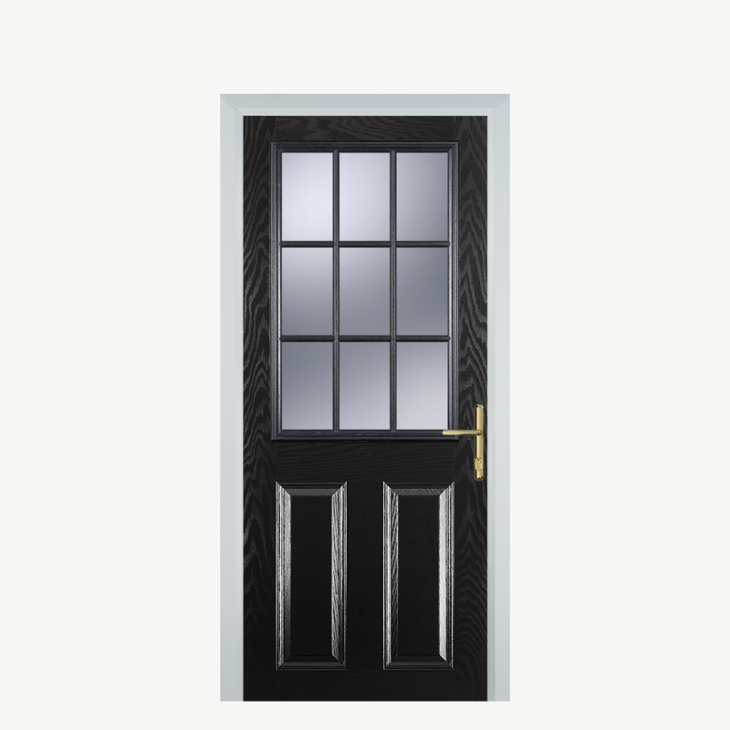 DoorK 2 Panel 1 Grill Black image 0