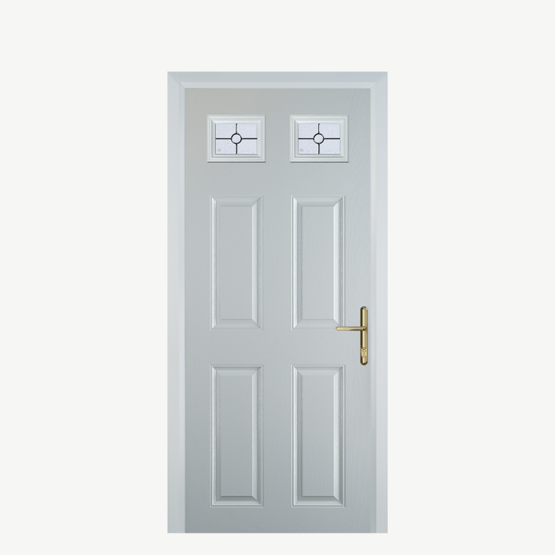 DoorI 4 Panel 2 Square White Finesse image 0