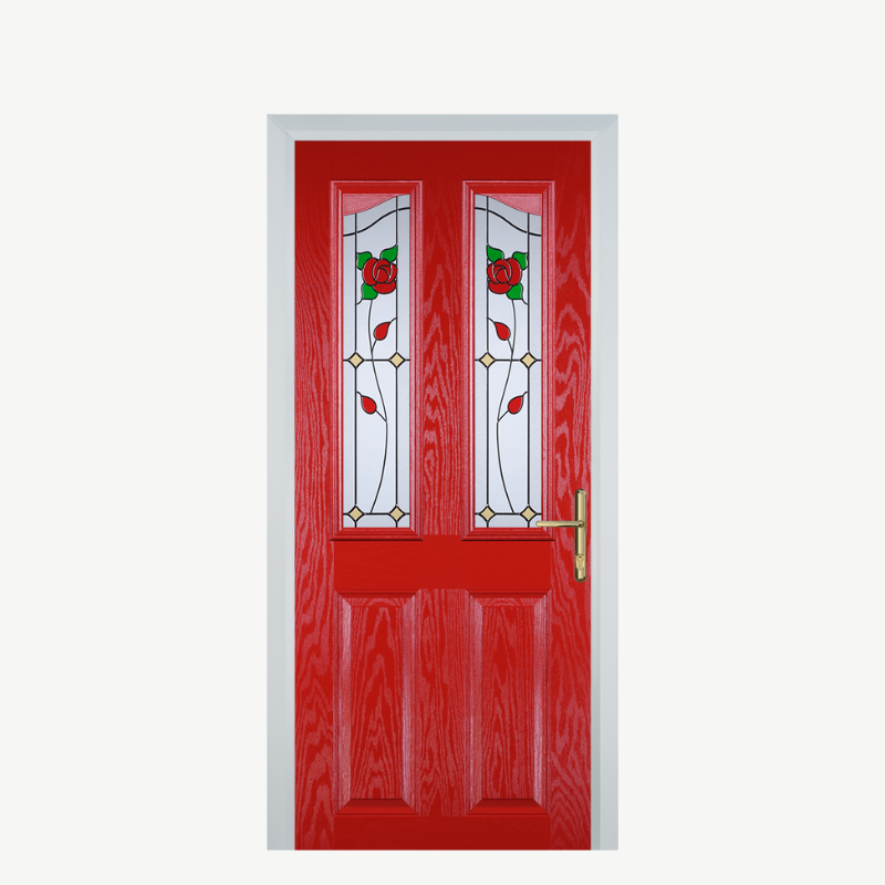 Door B 2 Panel 2 Angle Poppy Red (High Gloss) English Rose image 0