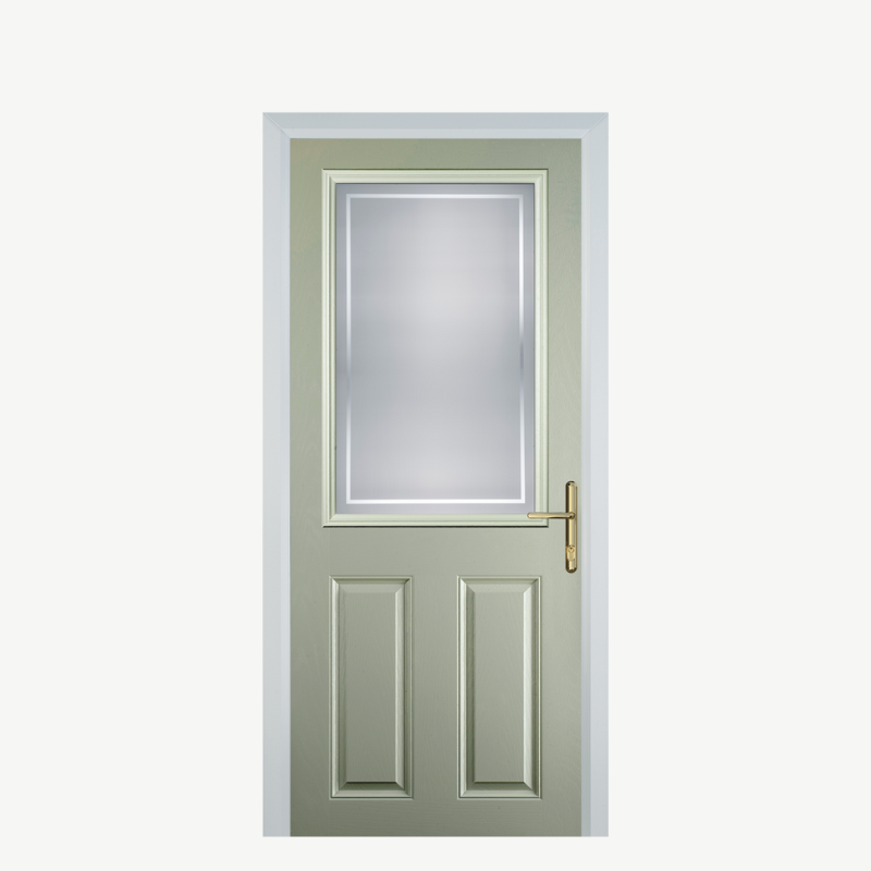 Door F 2 Panel 1 Square Pebble Grey Enfield image 0
