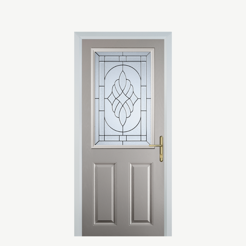 Door F 2 Panel 1 Square Agate Grey Zinc Art Elegance image 0