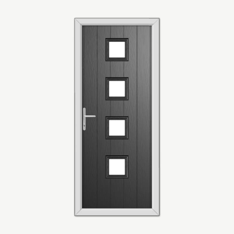 Hamilton Black Composite Door image 0
