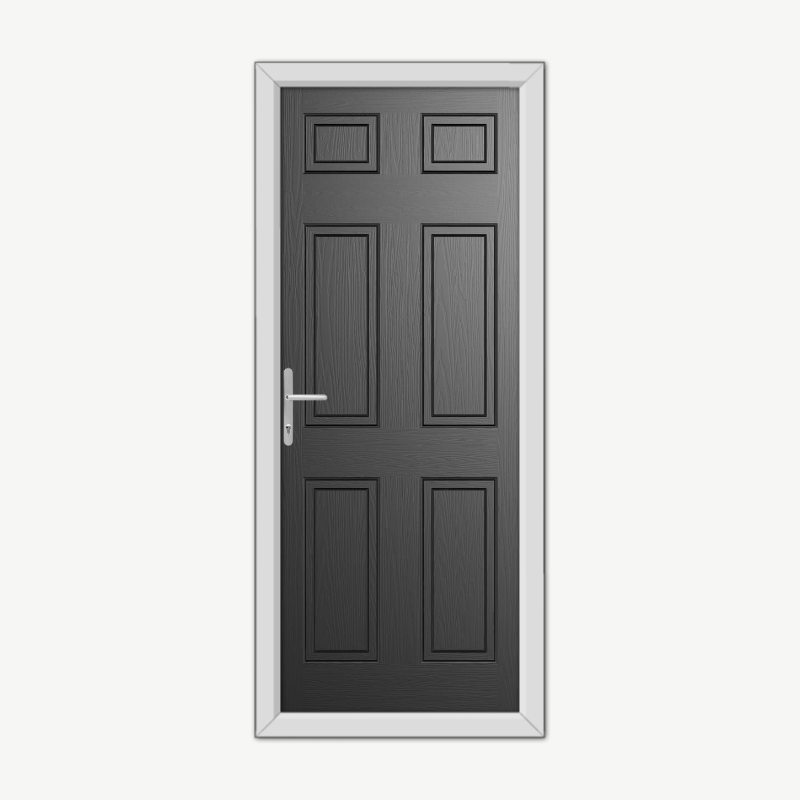Middleton Solid Black Composite Door image 0