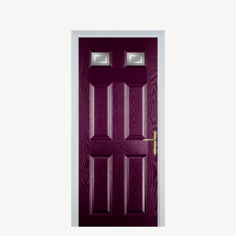 DoorI 4 Panel 2 Square Purple Violet Enfield image 0