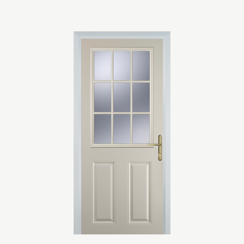 DoorK 2 Panel 1 Grill Cream image 0