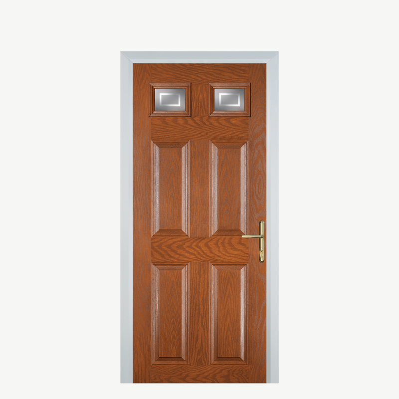 DoorI 4 Panel 2 Square Oak Enfield image 0