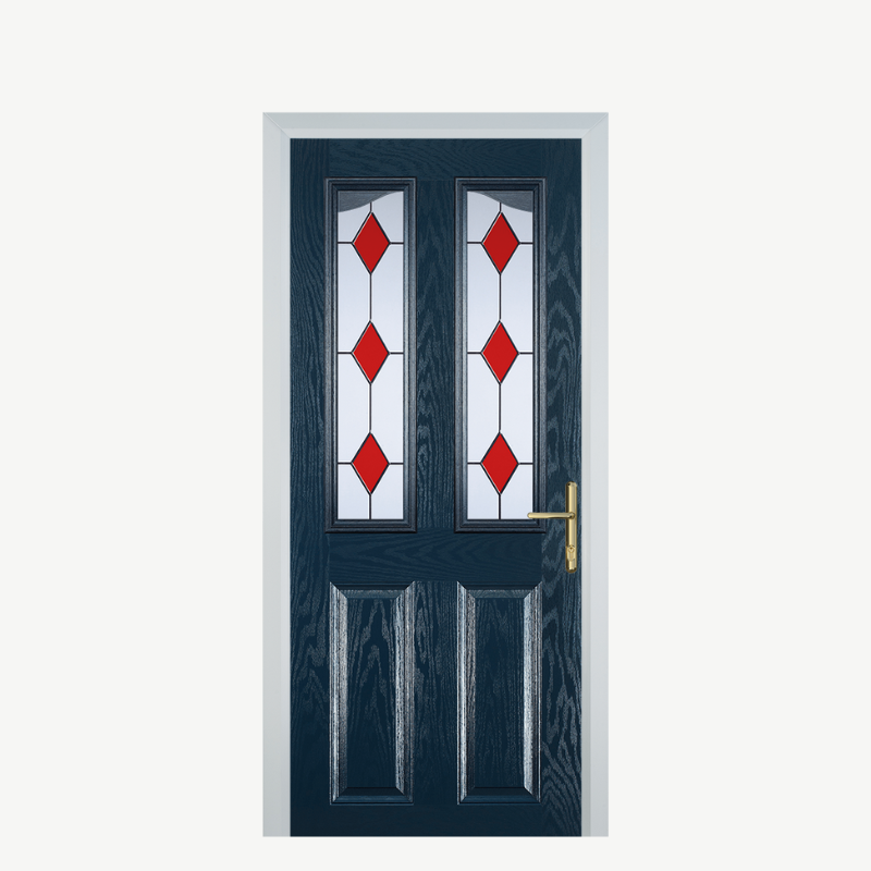 Door B 2 Panel 2 Angle Blue 3 Drop Diamond Red image 0