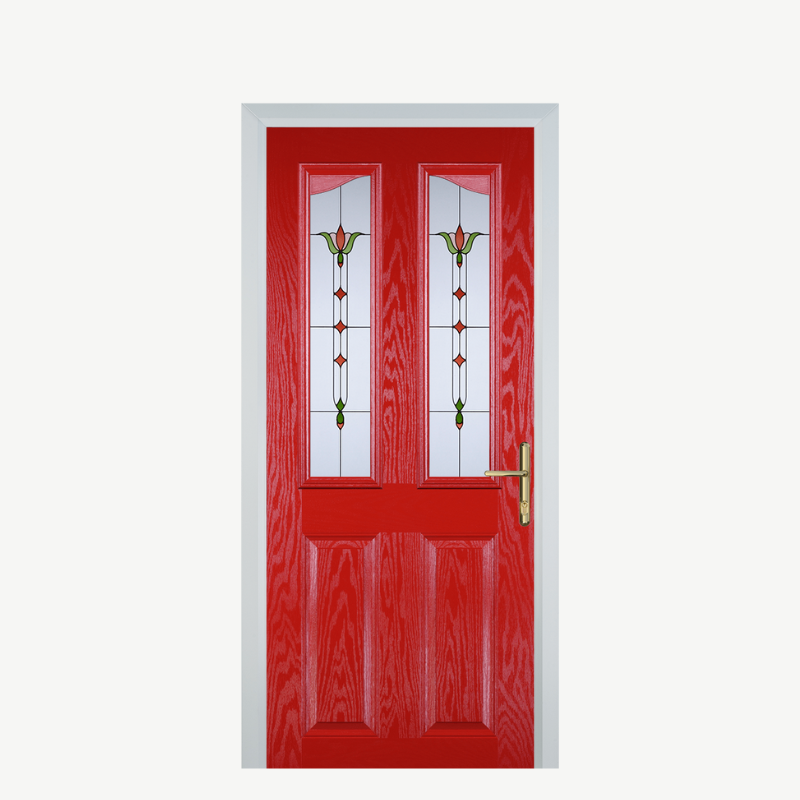 Door B 2 Panel 2 Angle Poppy Red (High Gloss) Fleur image 0