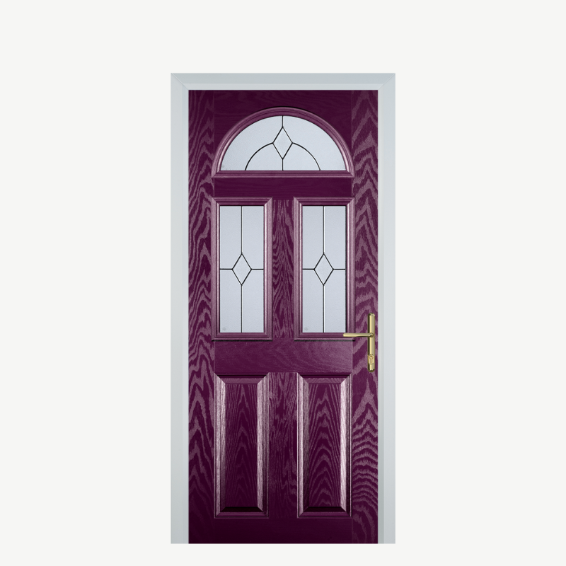 Door G 2 Panel 1 Arch Purple Violet Classic image 0