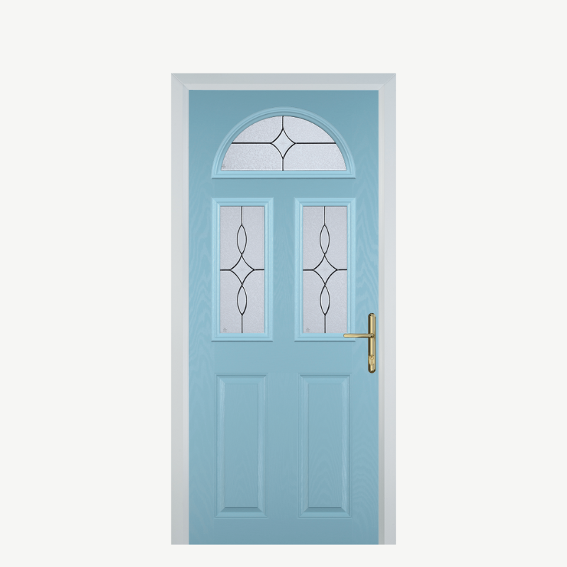 Door G 2 Panel 1 Arch Duck Egg Blue Flair image 0