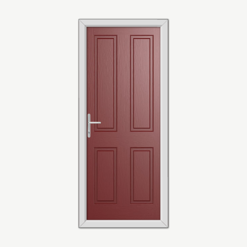 Whitmore Solid Red Composite Door image 0