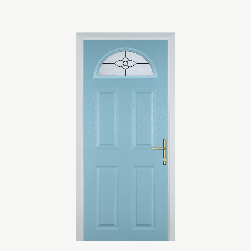 Door D 4 Panel 1 Arch Duck Egg Blue Finesse image 0