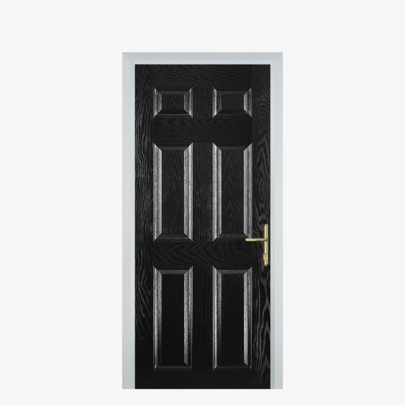 DoorH 6 Panel Black image 0