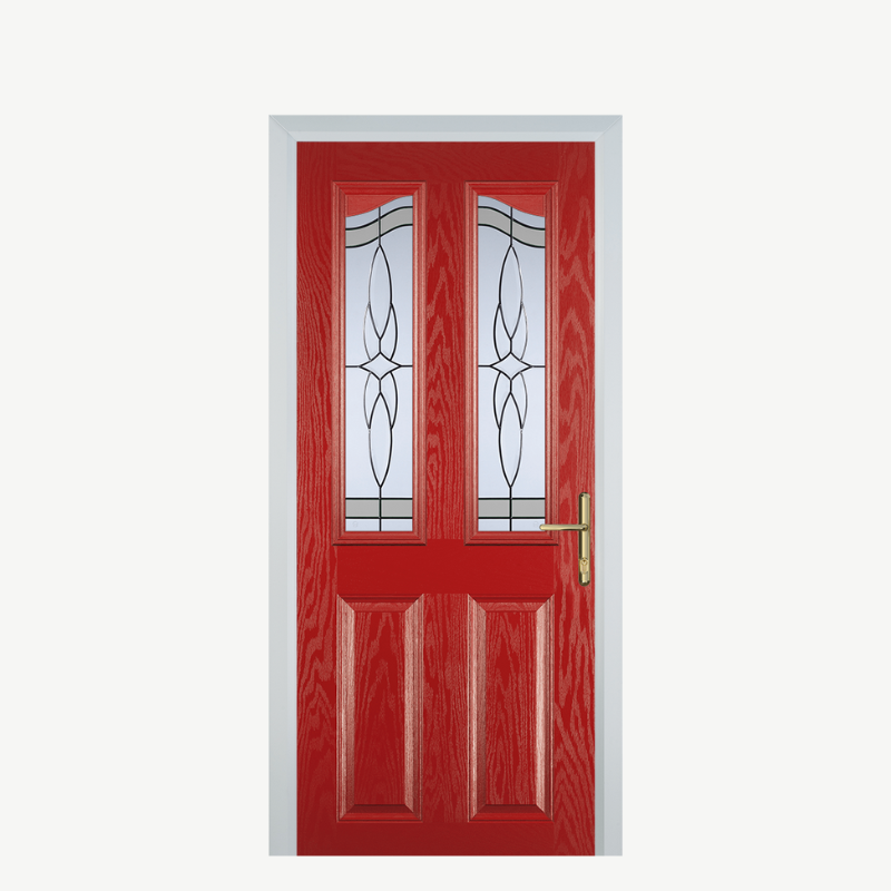 Door B 2 Panel 2 Angle Red Crystal Harmony Frost image 0