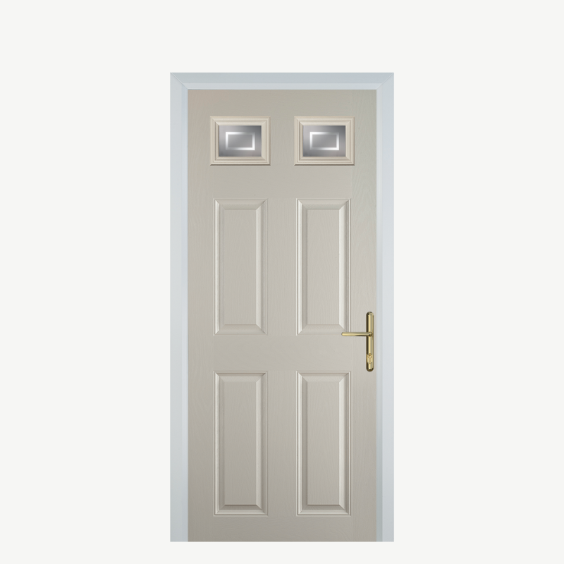 DoorI 4 Panel 2 Square Cream Enfield image 0