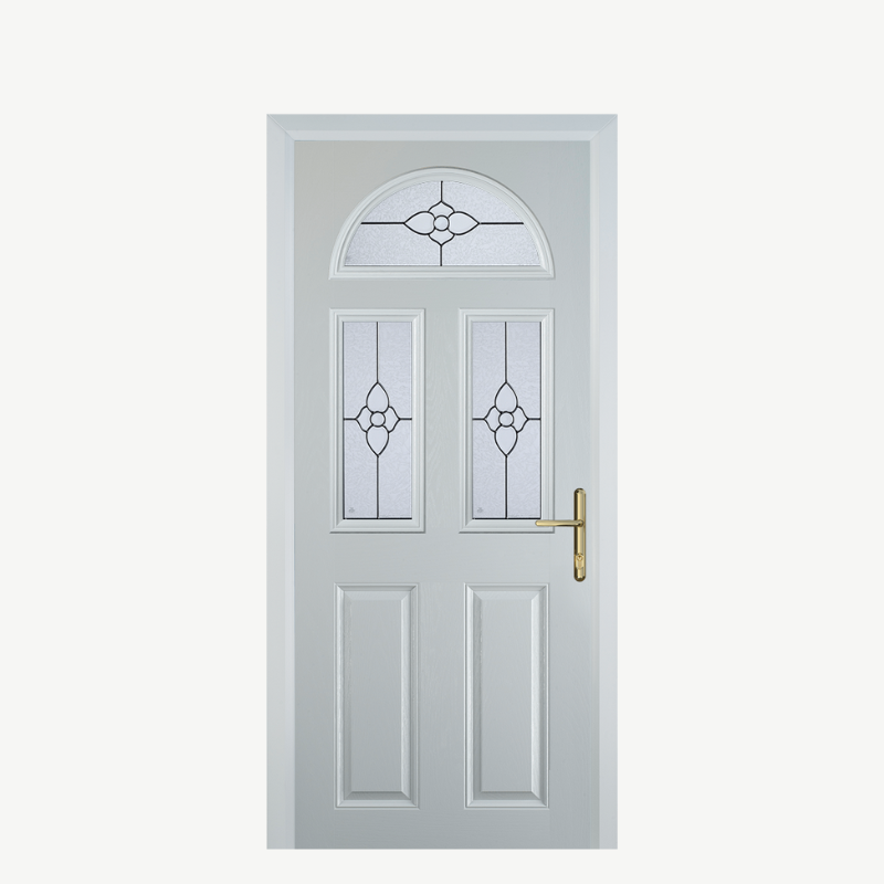 Door G 2 Panel 1 Arch White Finesse image 0