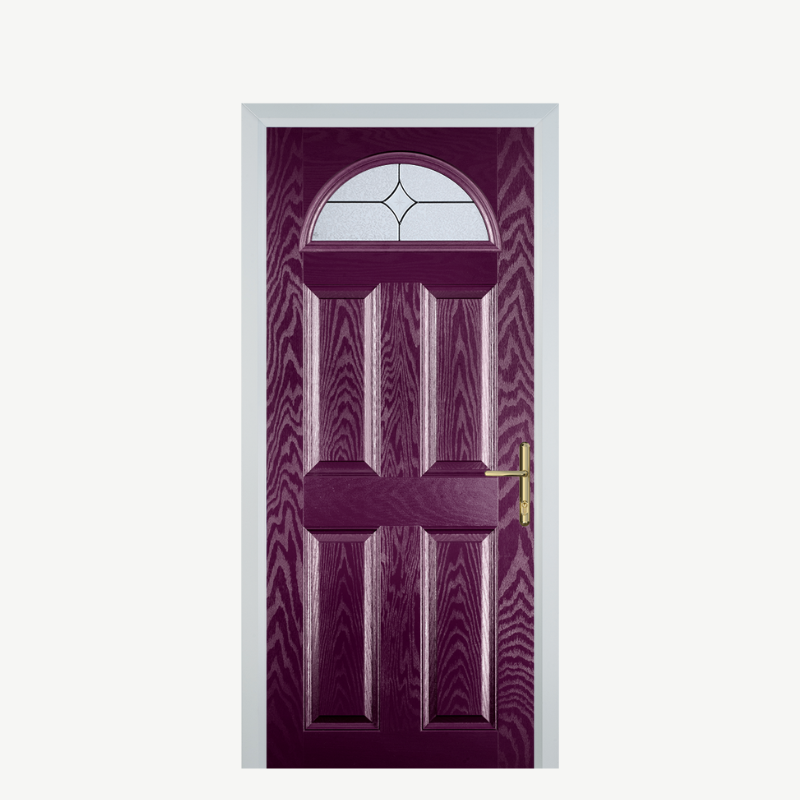 Door D 4 Panel 1 Arch Purple Violet Flair image 0
