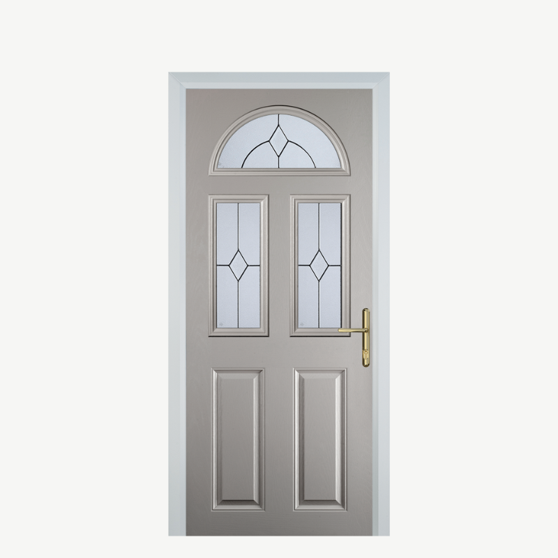 Door G 2 Panel 1 Arch Agate Grey Classic image 0