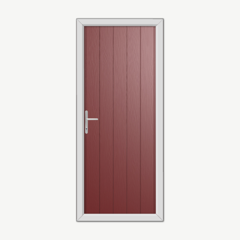 Norfolk Solid Red Composite Door image 0