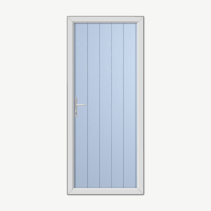 Norfolk Solid Duck Egg Blue Composite Door image 0