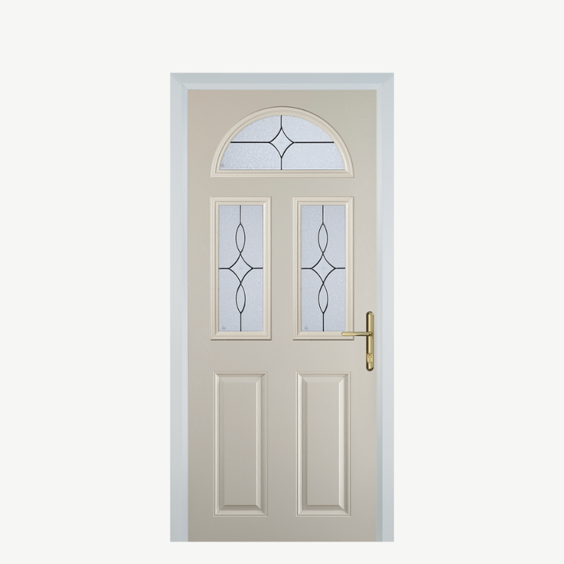 Door G 2 Panel 1 Arch Cream Flair image 0