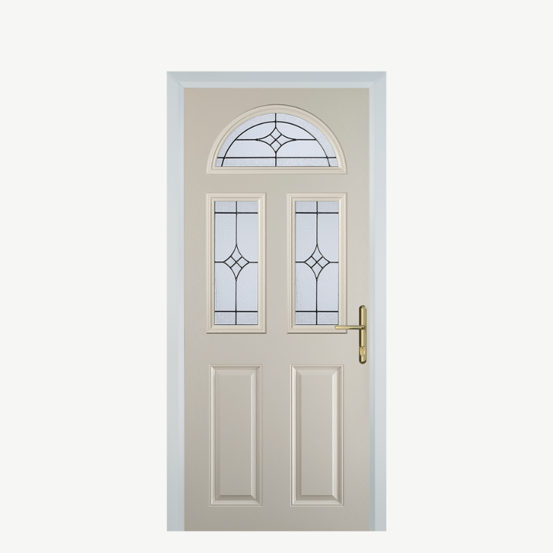 Door G 2 Panel 1 Arch Cream Zinc Art Elegance image 0
