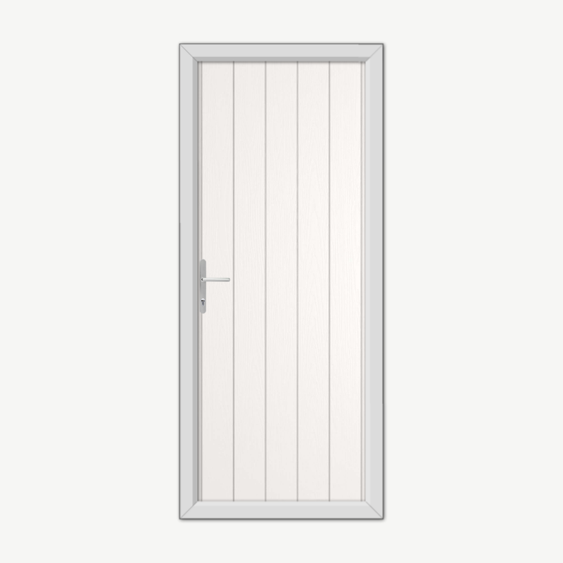 Norfolk Solid White Composite Door image 0