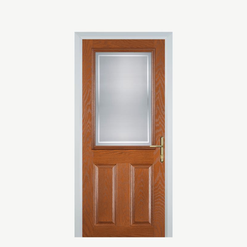 Door F 2 Panel 1 Square Oak Enfield image 0