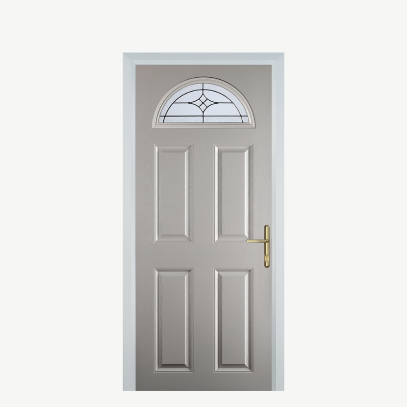 Door D 4 Panel 1 Arch Agate Grey Zinc Art Elegance image 0
