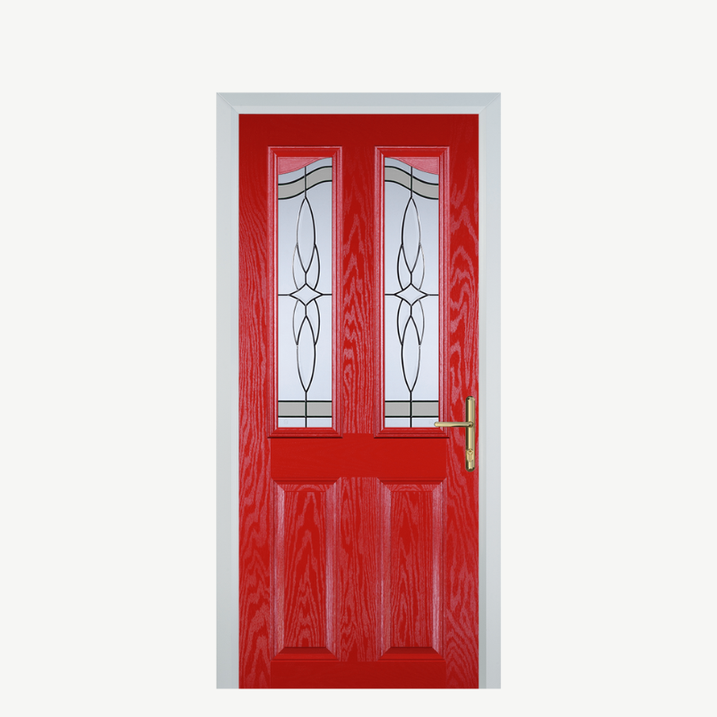 Door B 2 Panel 2 Angle Poppy Red (High Gloss) Crystal Harmony Frost image 0