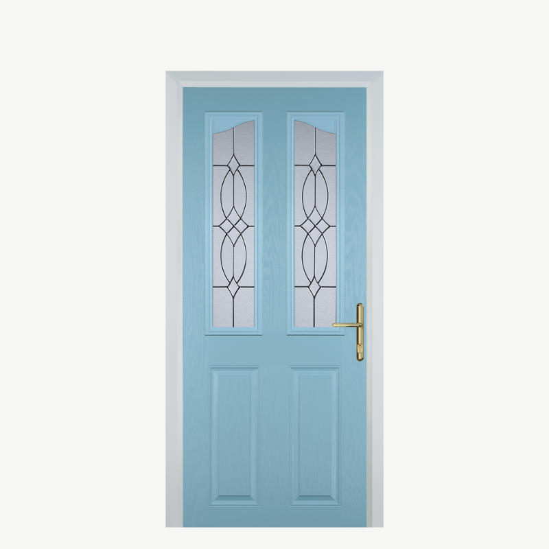 Door B 2 Panel 2 Angle Duck Egg Blue Flair image 0