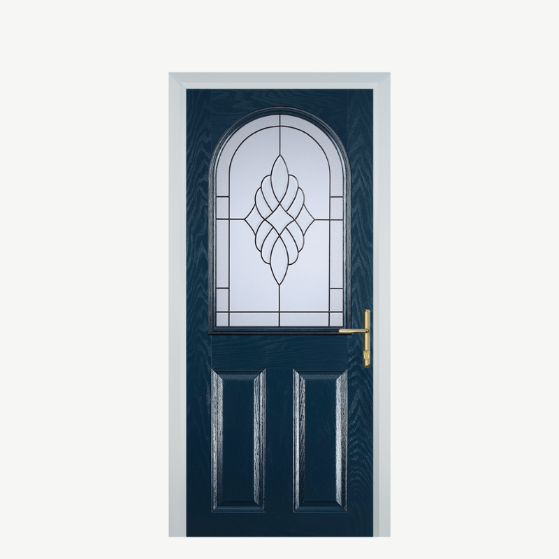 Door E 2 Panel 1 Arch Blue Crystal Eternity image 0