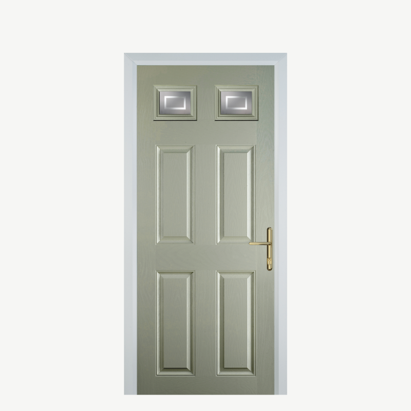 DoorI 4 Panel 2 Square Pebble Grey Enfield image 0