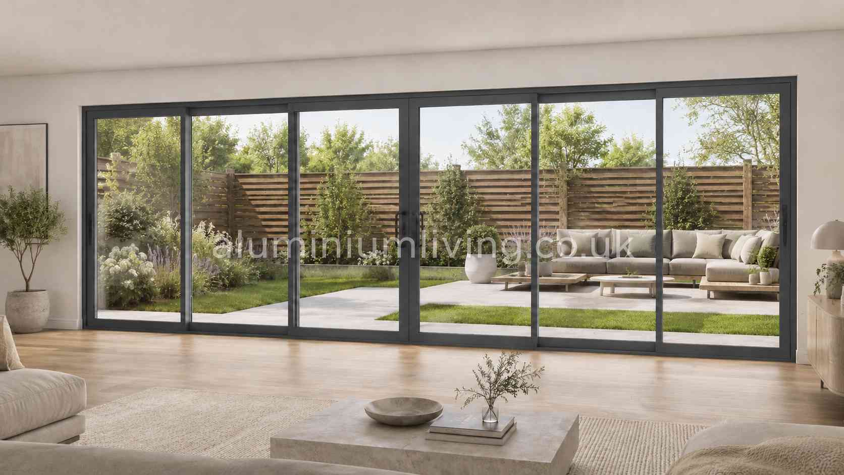 6 Panel Anthracite Grey Sliding Door-thumbmail-1