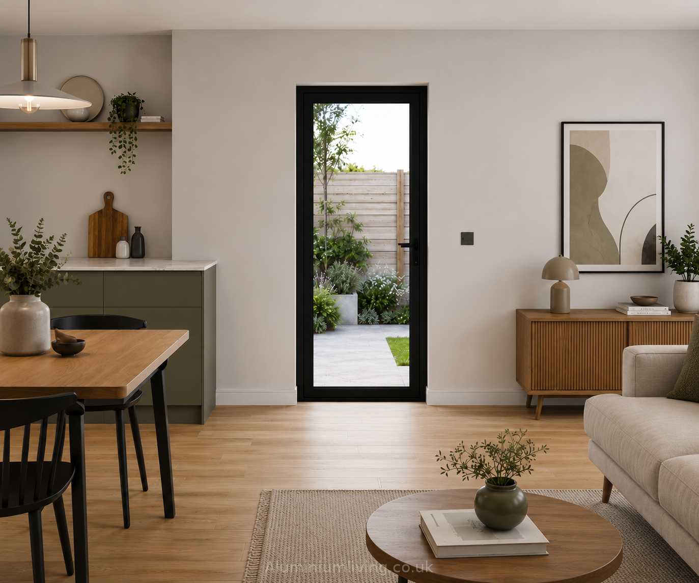 Single Black Aluminium Door-thumbmail-2
